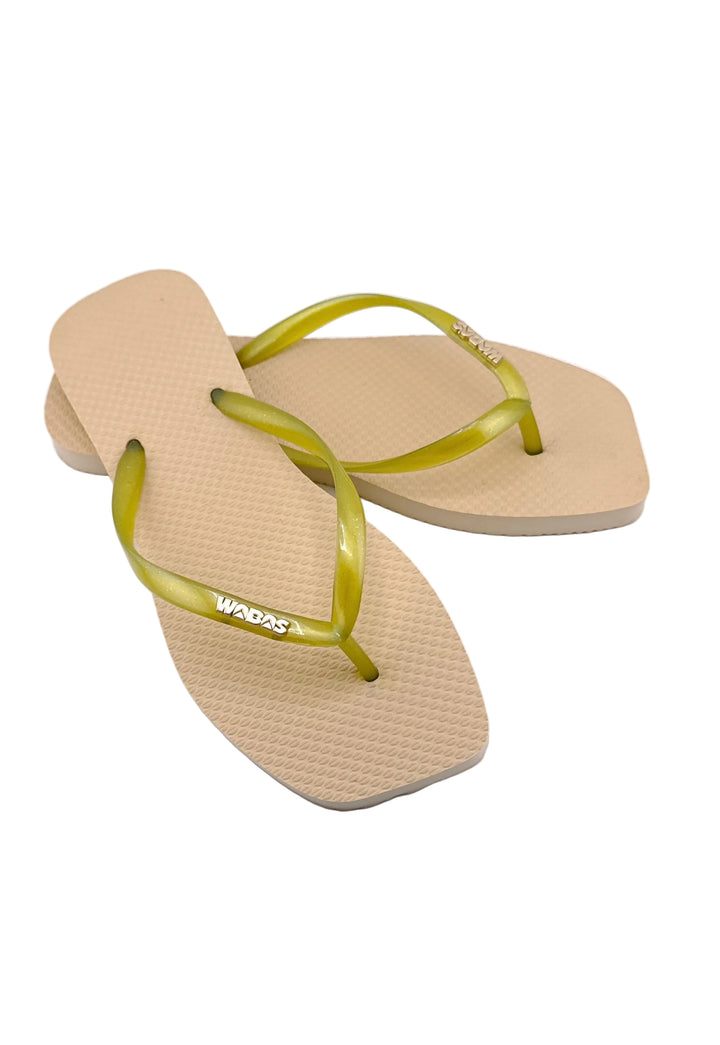 Slim Square Arena | Slim Glitter Amarillo | Matte Gold